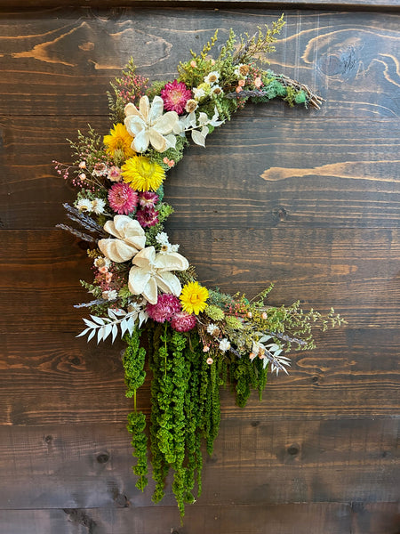 Spring Floral Wreath + Wine 3/20/25