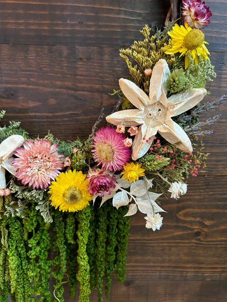 Spring Floral Wreath + Wine 3/20/25